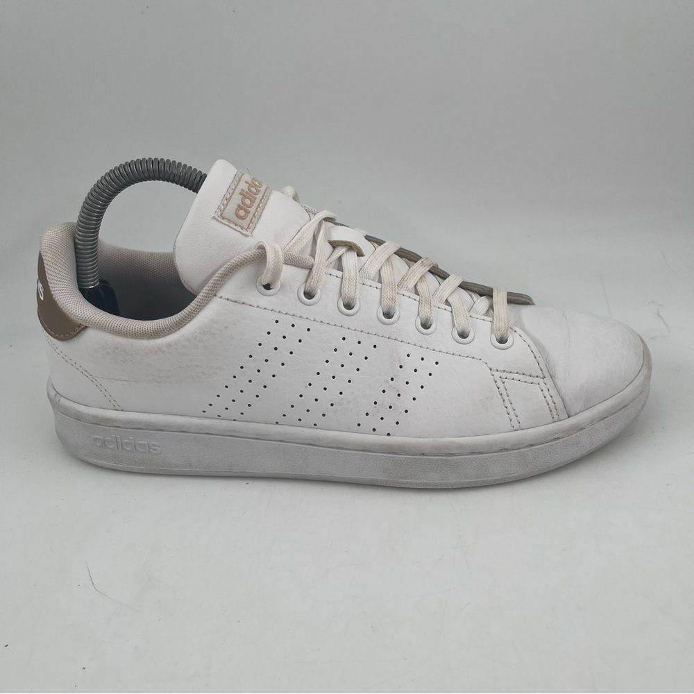 Adidas Women’s Advantage White Leather F36223 Athletic Sneakers Shoes - Size 8.5